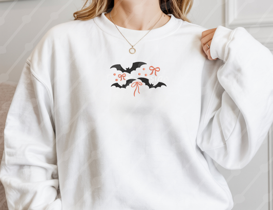 EMBROIDERED CREWNECK - BAT COQUETTE