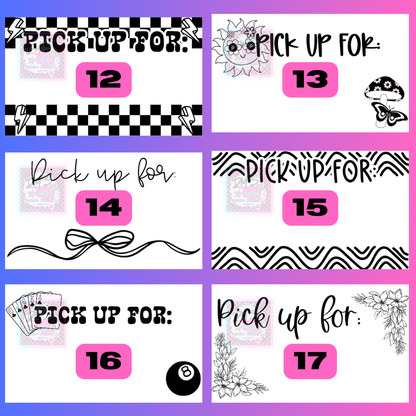 3X5 PICK UP THERMAL STICKERS - LABELS - WHITE LABELS