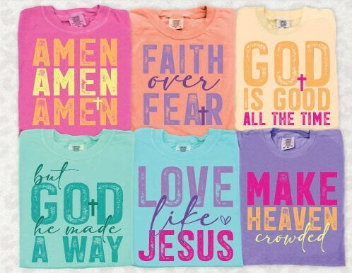Christian Faith Religious DTF Bundle - 6 Designs
