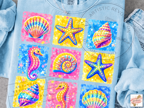 Preppy Coastal Summer Trucker Hats, Shirts & Transfers
