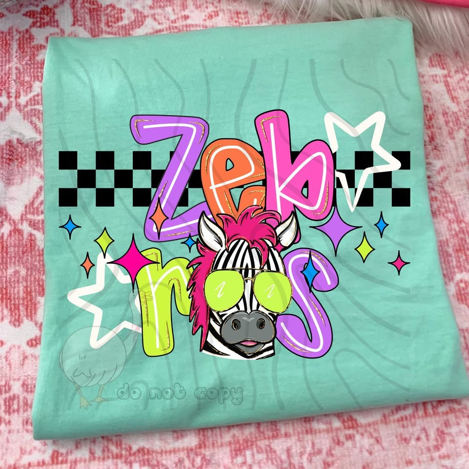 NEON CHECKERED MASCOTS