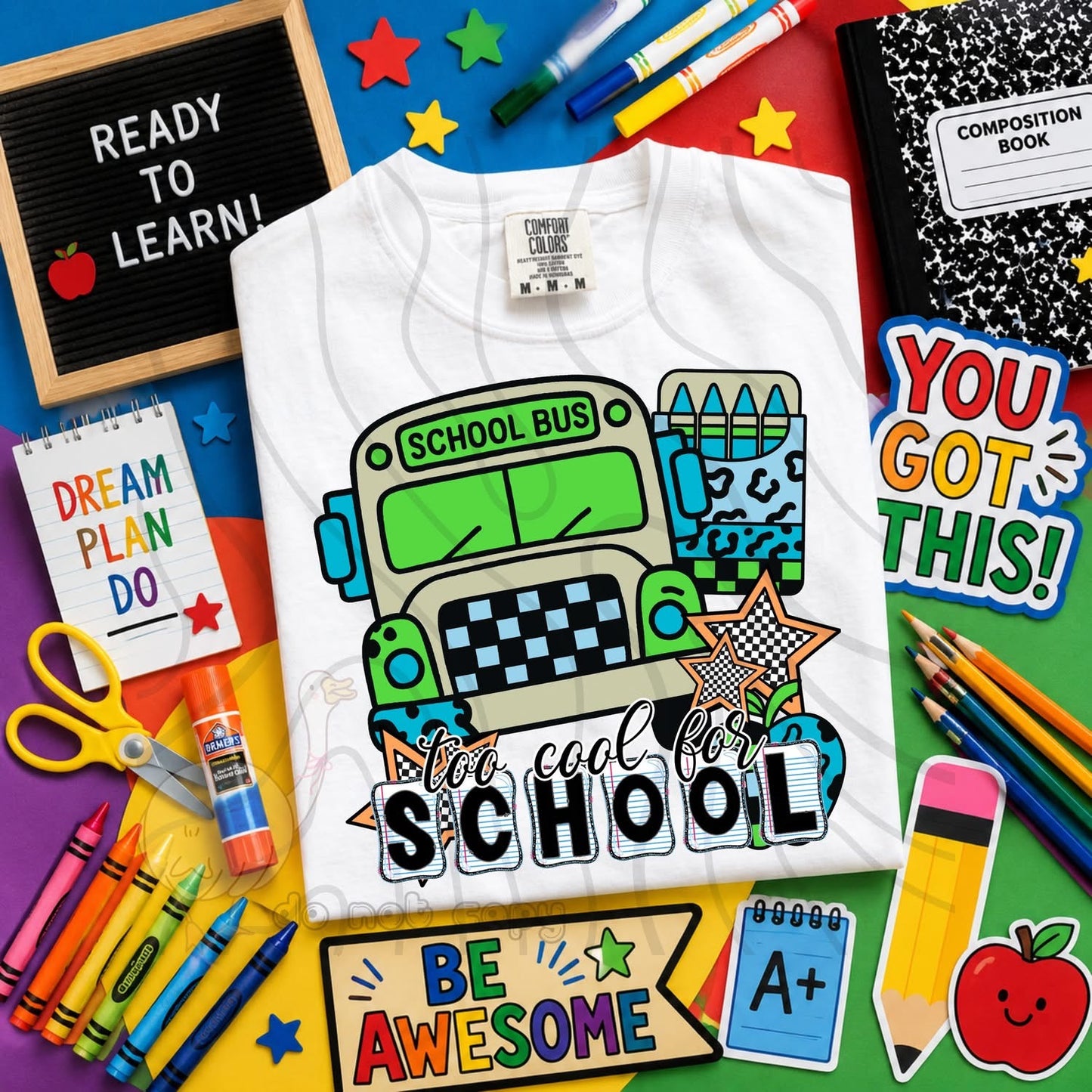 TOO COOL FOR SCHOOL - CHARACTER BUNDLE - FIRST DAY OF SCHOOL - BACK TO SCHOOL