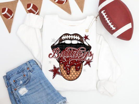 BULLDOGS FOOTBALL TONGUE