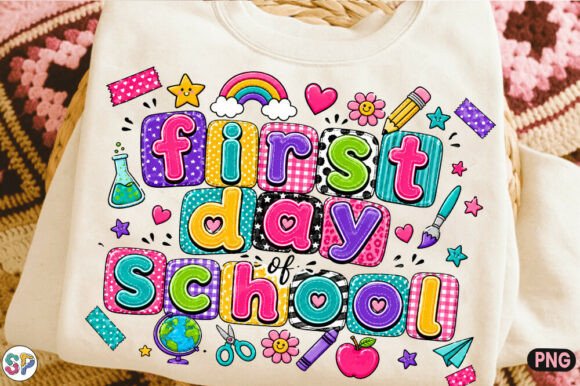 RETRO FIRST DAY OF SCHOOL BACK TO SCHOOL