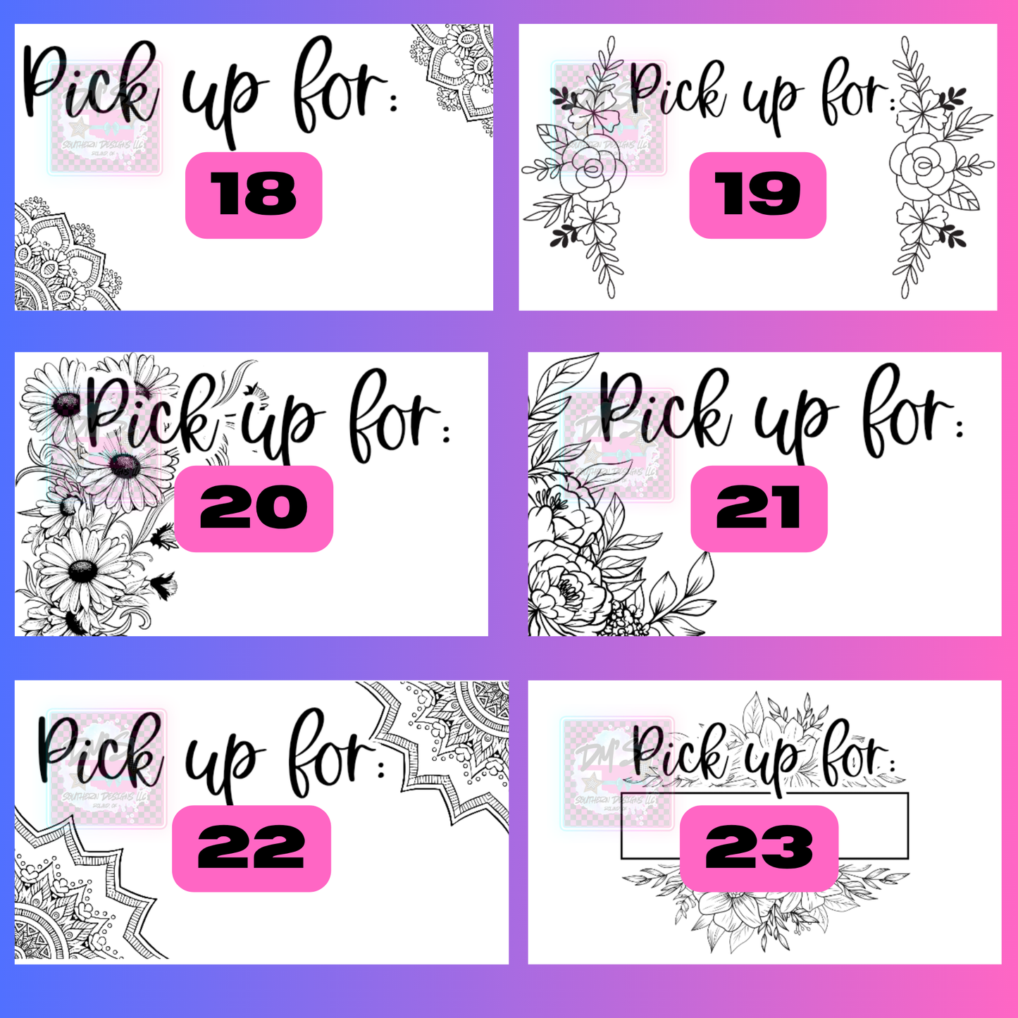 3X5 PICK UP THERMAL STICKERS - LABELS - WHITE LABELS