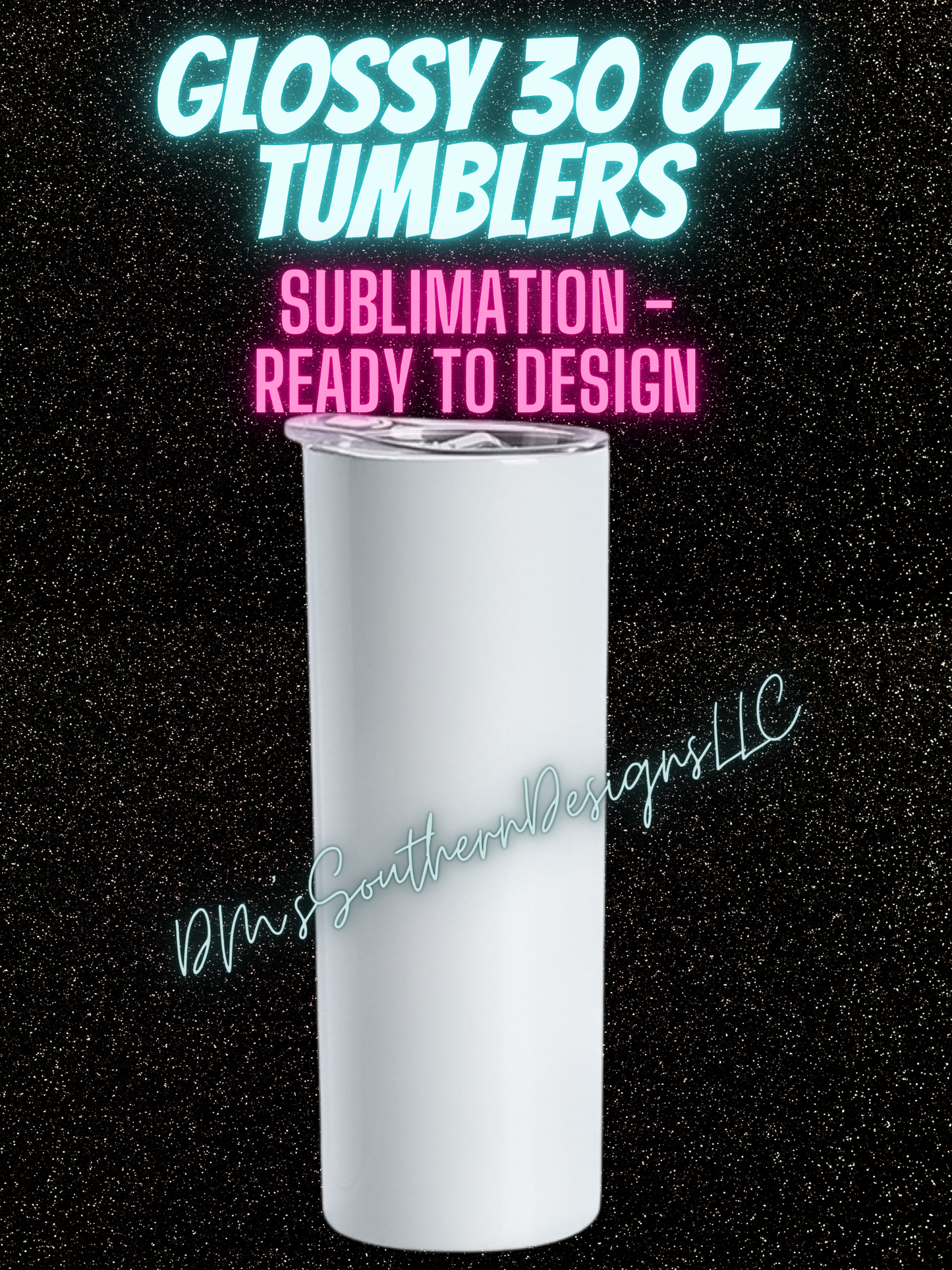 30oz Sublimation White Glossy Tumbler