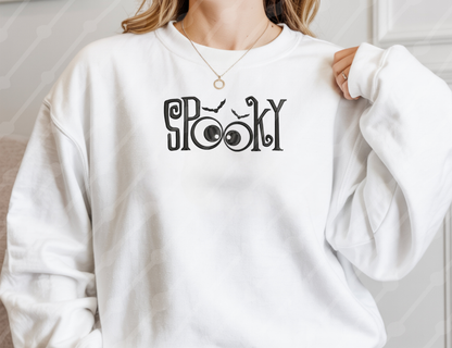 EMBROIDERED CREWNECK - SPOOKY