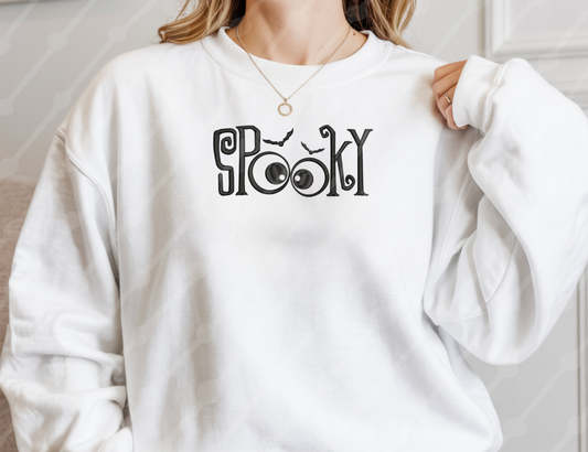 EMBROIDERED CREWNECK - SPOOKY