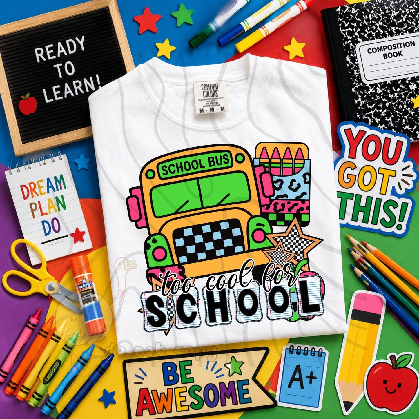 TOO COOL FOR SCHOOL - CHARACTER BUNDLE - FIRST DAY OF SCHOOL - BACK TO SCHOOL