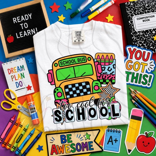 TOO COOL FOR SCHOOL - CHARACTER BUNDLE - FIRST DAY OF SCHOOL - BACK TO SCHOOL