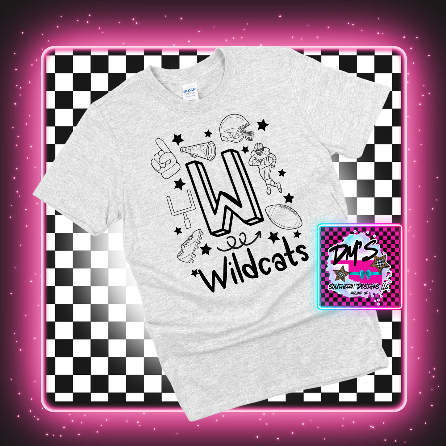 WILDCATS FOOTBALL DOODLE
