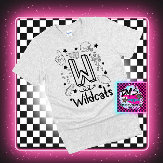 WILDCATS FOOTBALL DOODLE