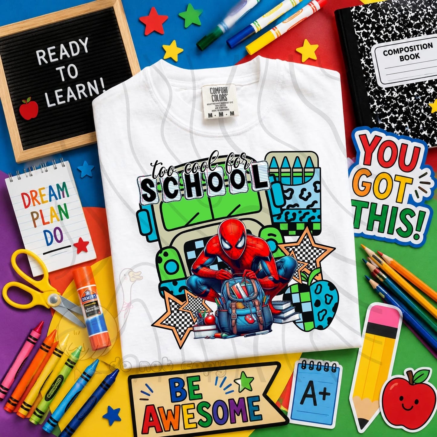 TOO COOL FOR SCHOOL - CHARACTER BUNDLE - FIRST DAY OF SCHOOL - BACK TO SCHOOL