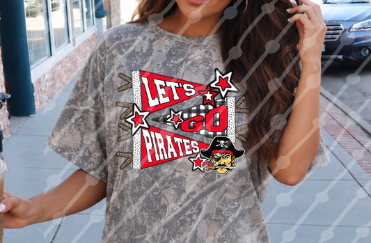 LETS GO PIRATES PENNANT