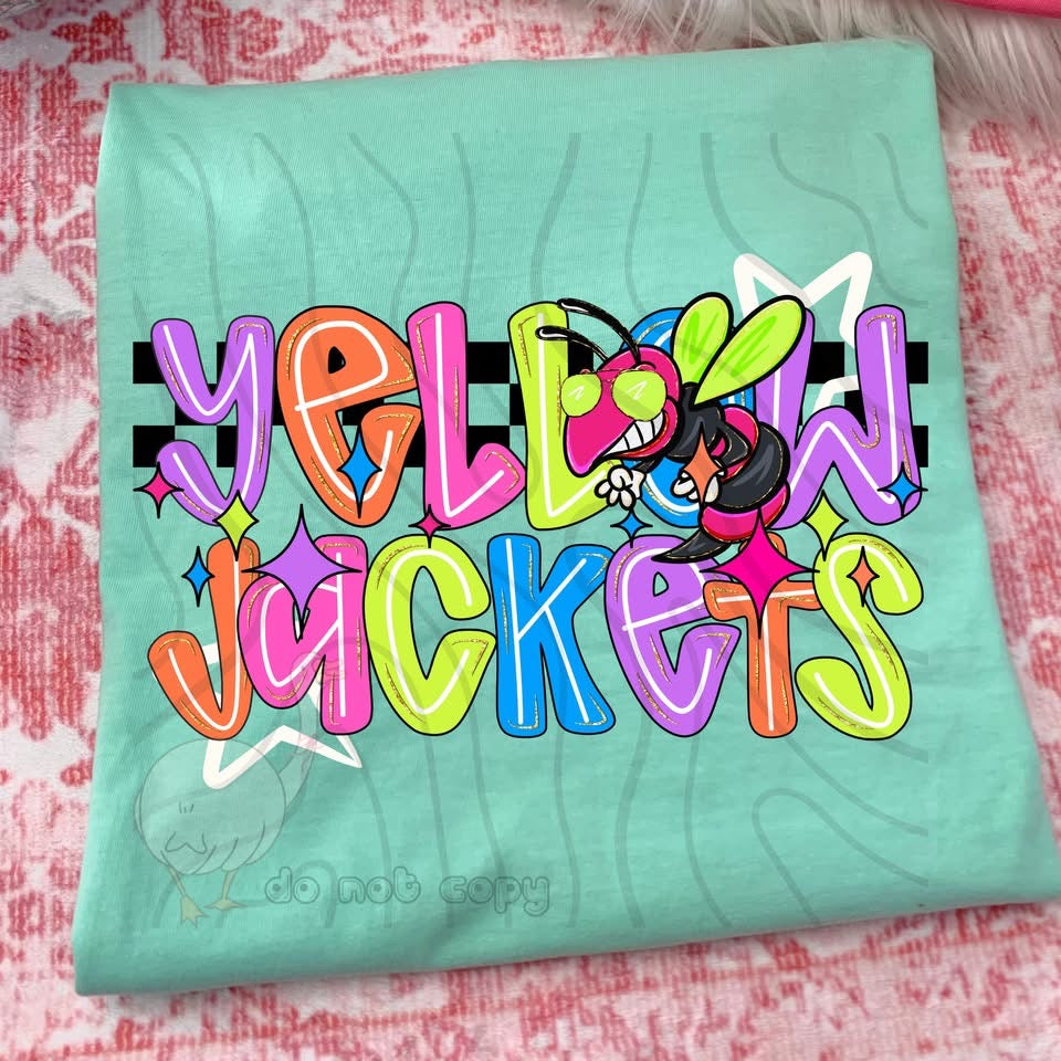 NEON CHECKERED MASCOTS