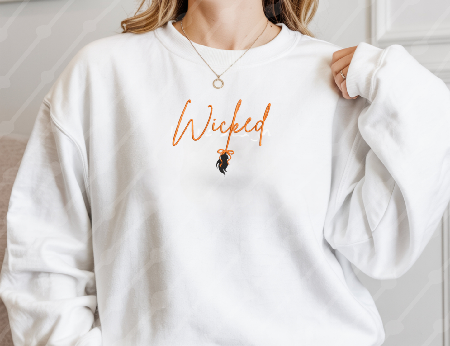 EMBROIDERED CREWNECK - WICKED