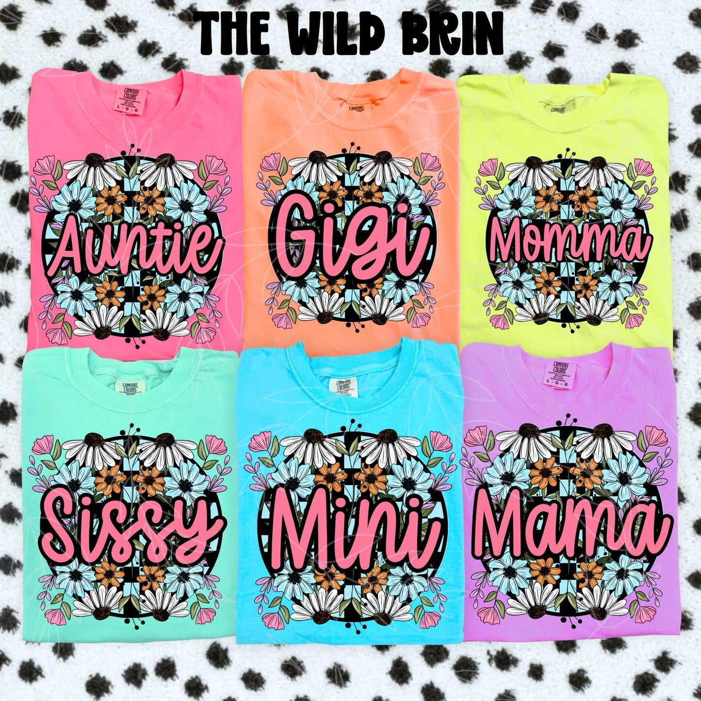 Floral Family Name Designs