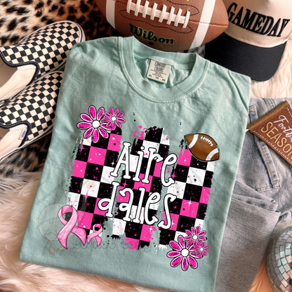 PINK CHECKERED MASCOTS SCHOOL SPIRIT