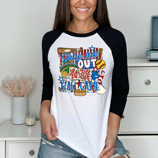 Softball Take Me Out To The Ball Game