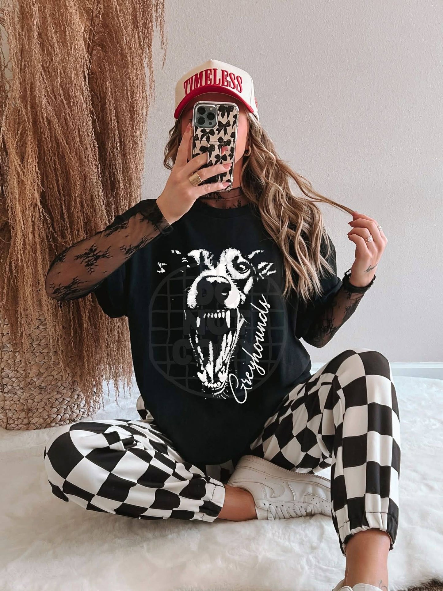 Black and White Greyhounds Mascot