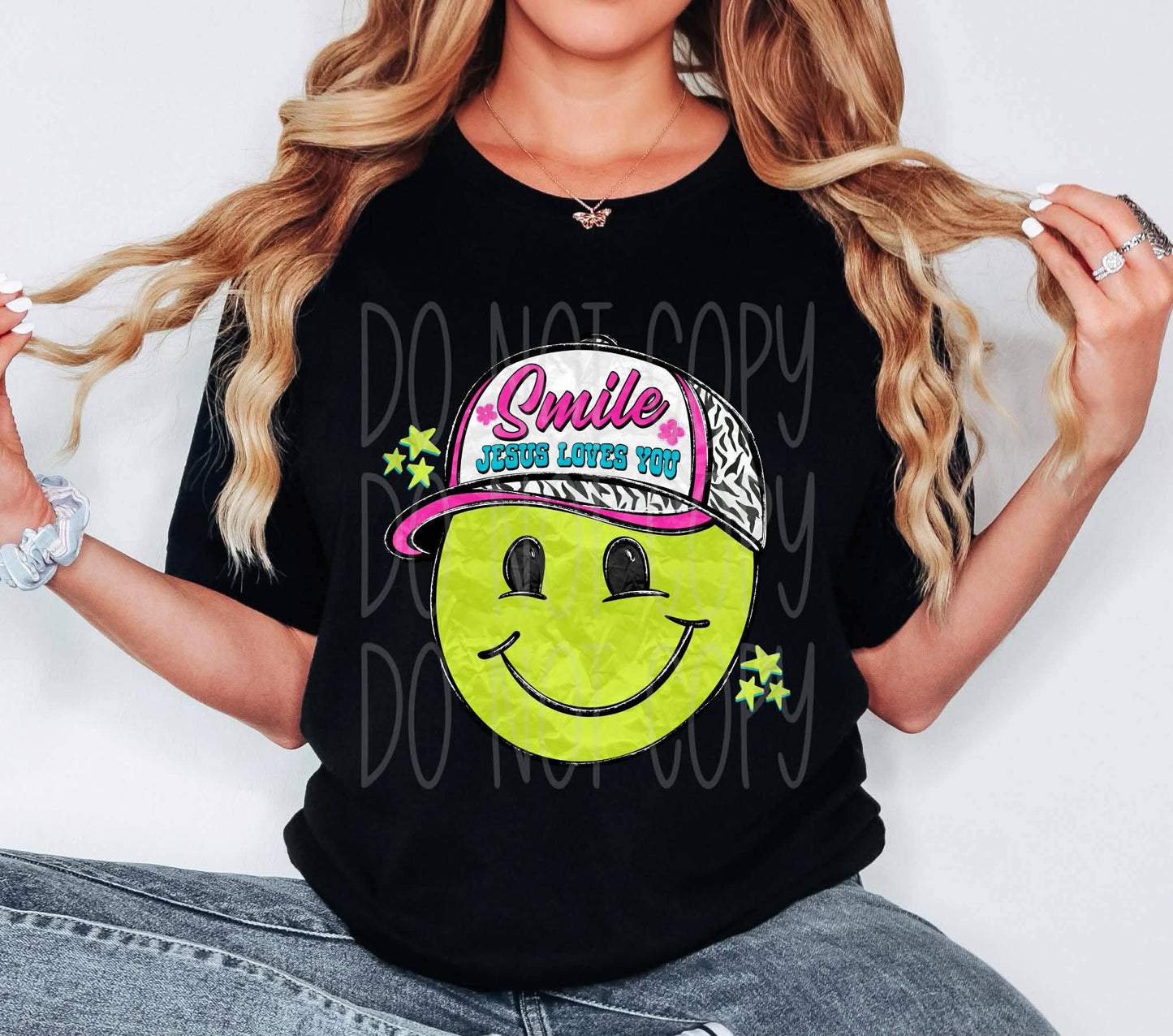 Retro Smile Jesus Loves You