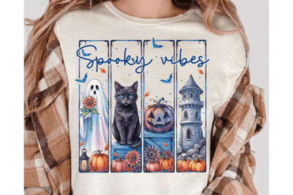 SPOOKY VIBES - BLUE LETTERING