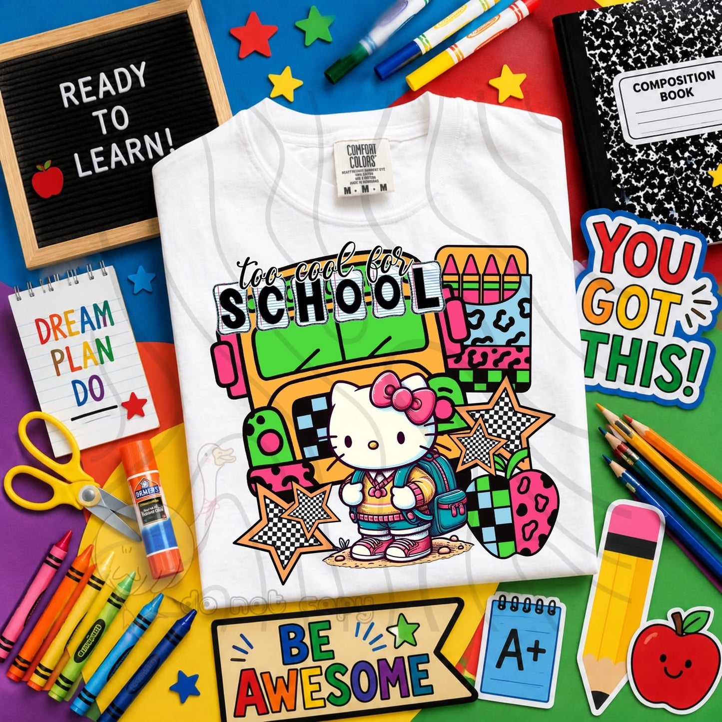TOO COOL FOR SCHOOL - CHARACTER BUNDLE - FIRST DAY OF SCHOOL - BACK TO SCHOOL