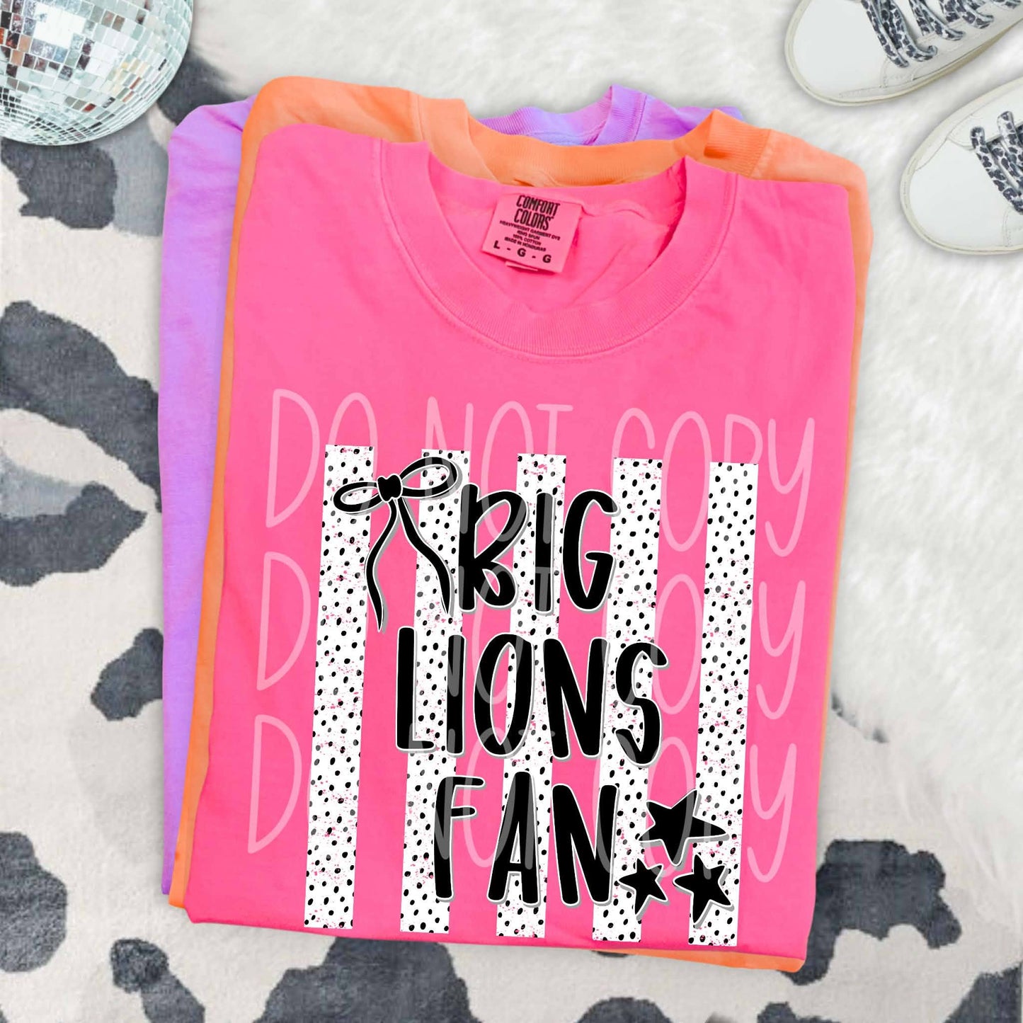 Dalmatian Dot Stripe Big Lions Fan