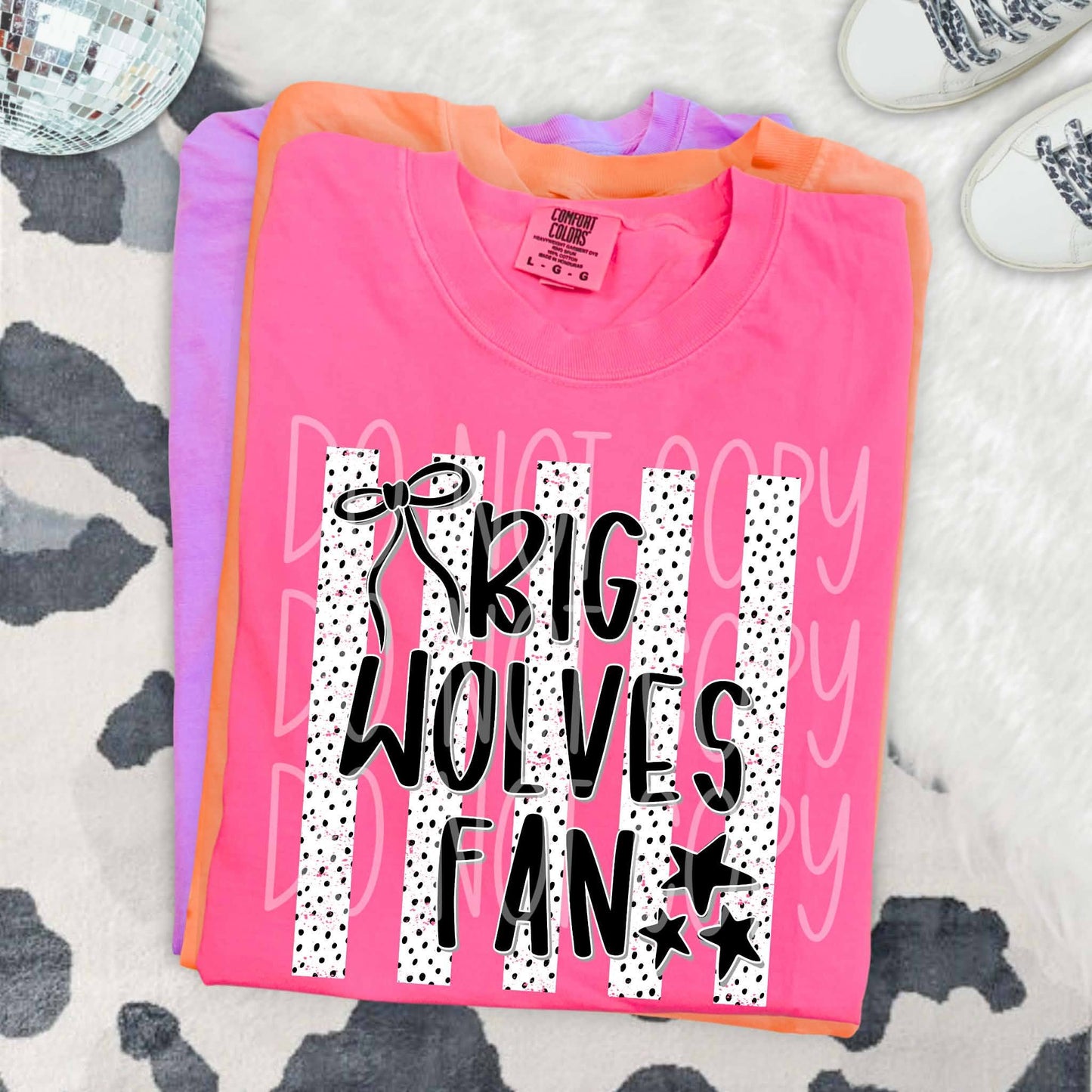 Dalmatian Dot Stripe Big Wolves Fan