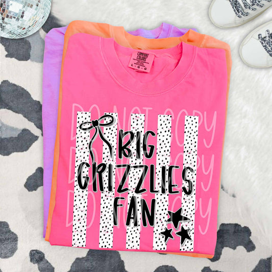Dalmatian Dot Stripe Big Grizzlies Fan