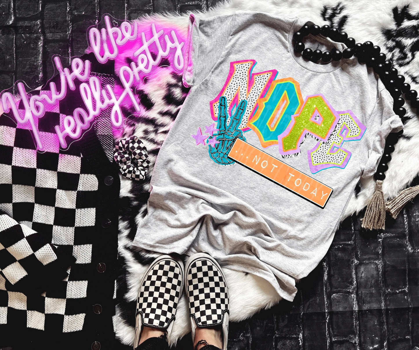 Retro Nope Not Today