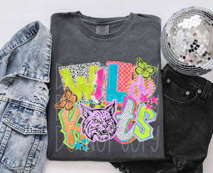 Retro Wildkats Mascot