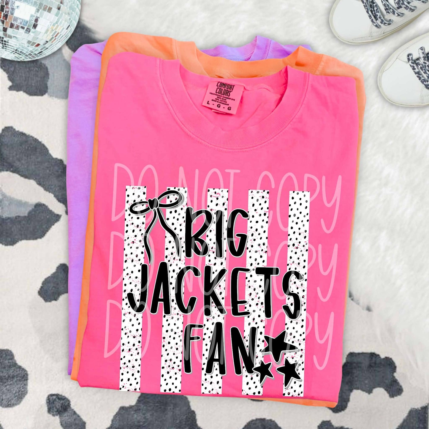Dalmatian Dot Stripe Big Jackets Fan
