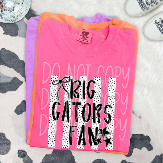 Dalmatian Dot Stripe Big Gators Fan