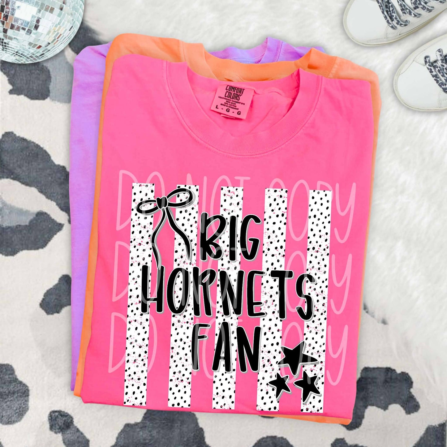 Dalmatian Dot Stripe Big Hornets Fan