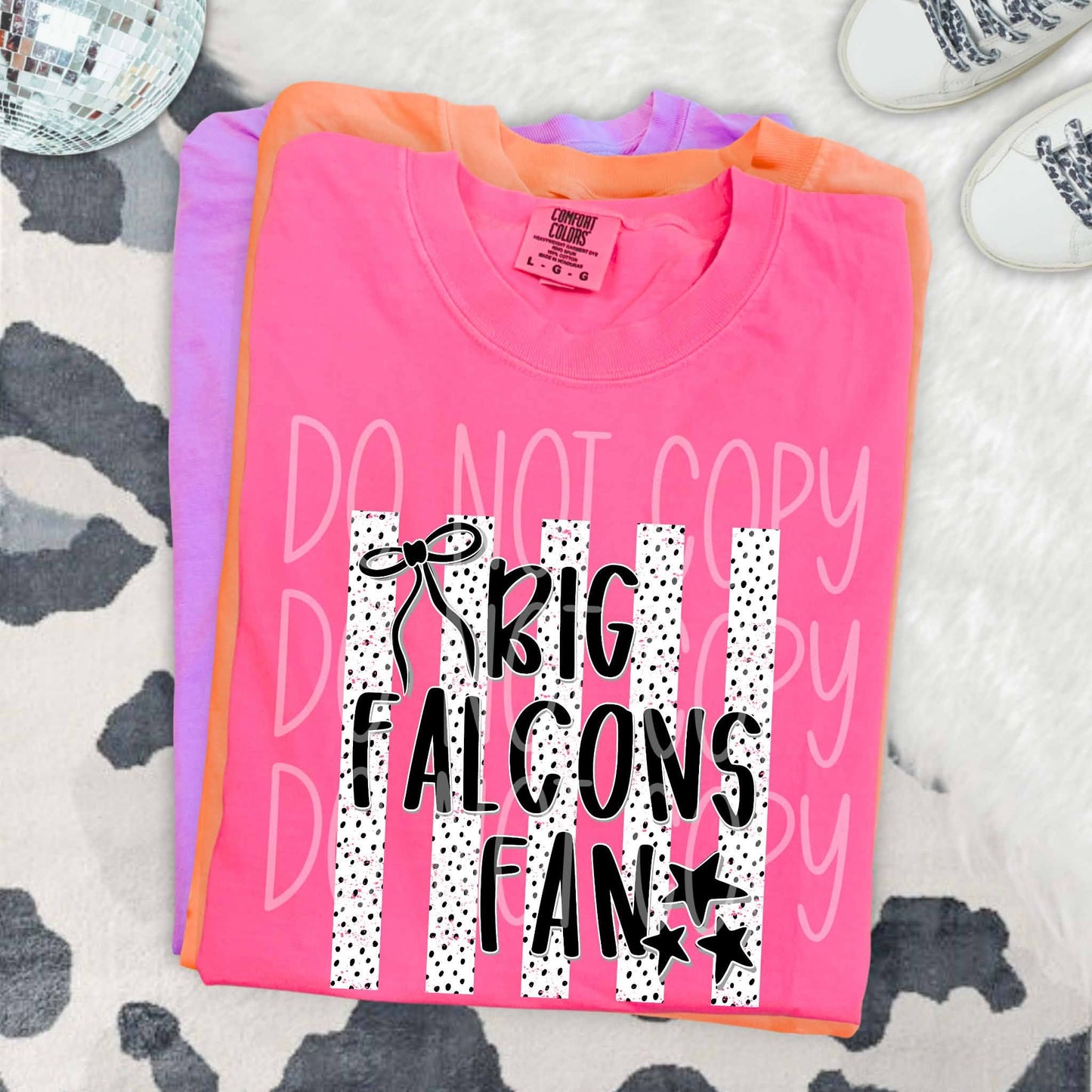 Dalmatian Dot Stripe Big Falcons Fan