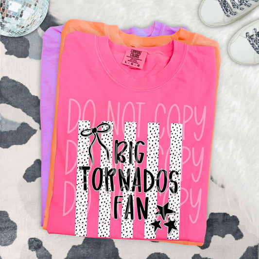Dalmatian Dot Stripe Big Tornados Fan
