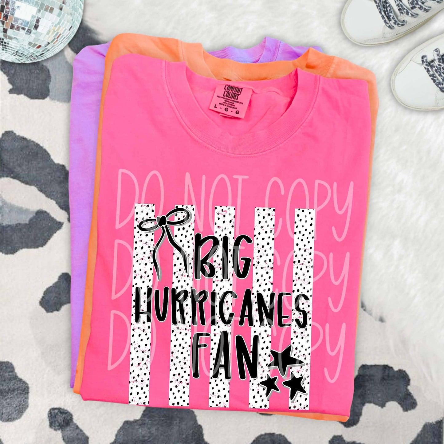 Dalmatian Dot Stripe Big Hurricanes Fan