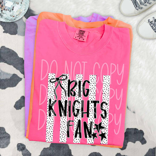Dalmatian Dot Stripe Big Knights Fan