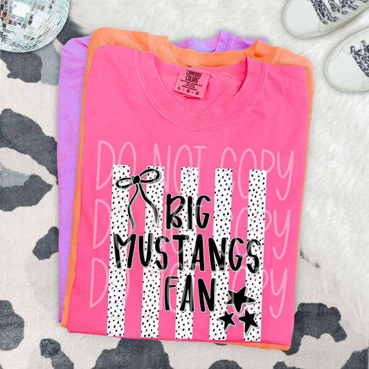 Dalmatian Dot Stripe Big Mustangs Fan