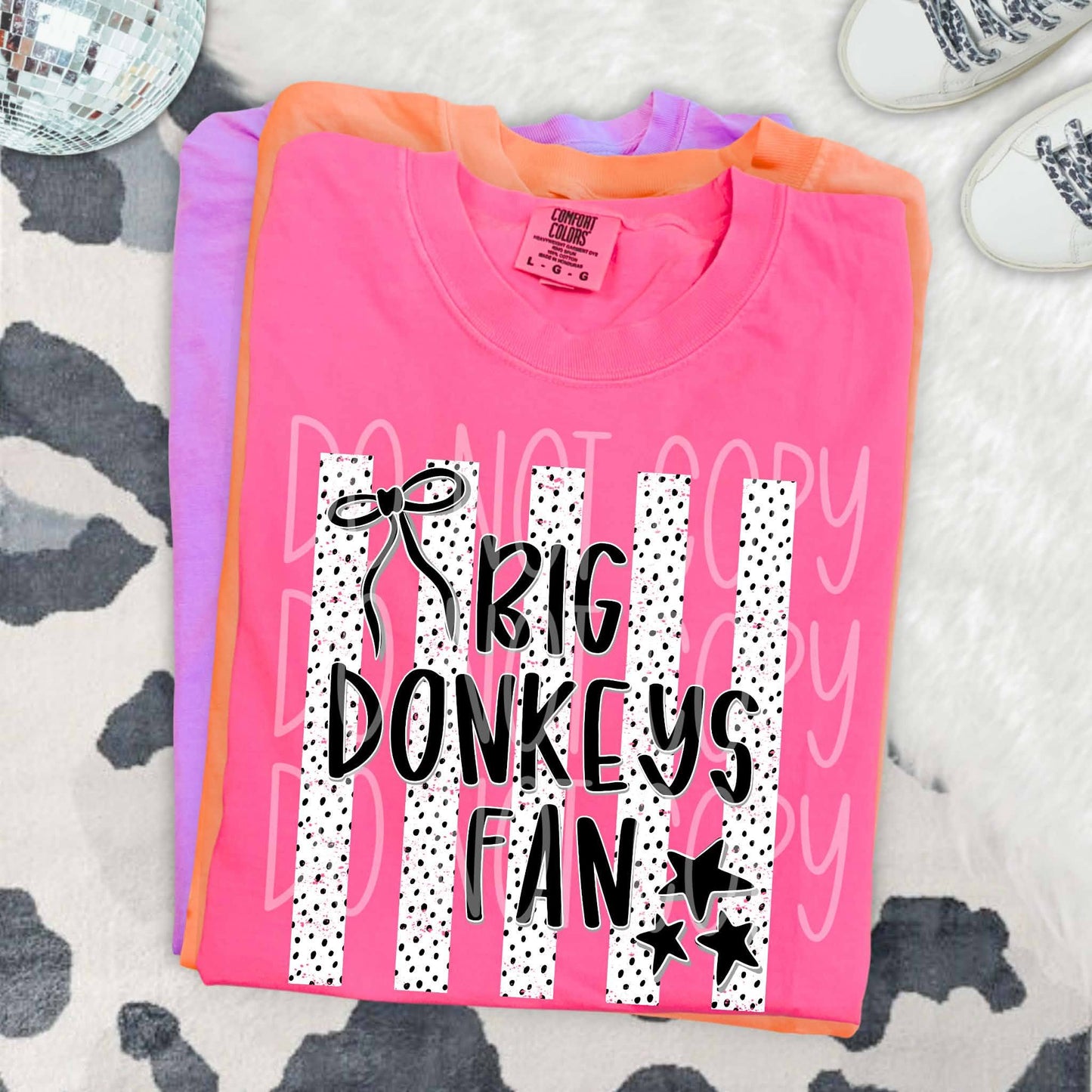 Dalmatian Dot Stripe Big Donkeys Fan
