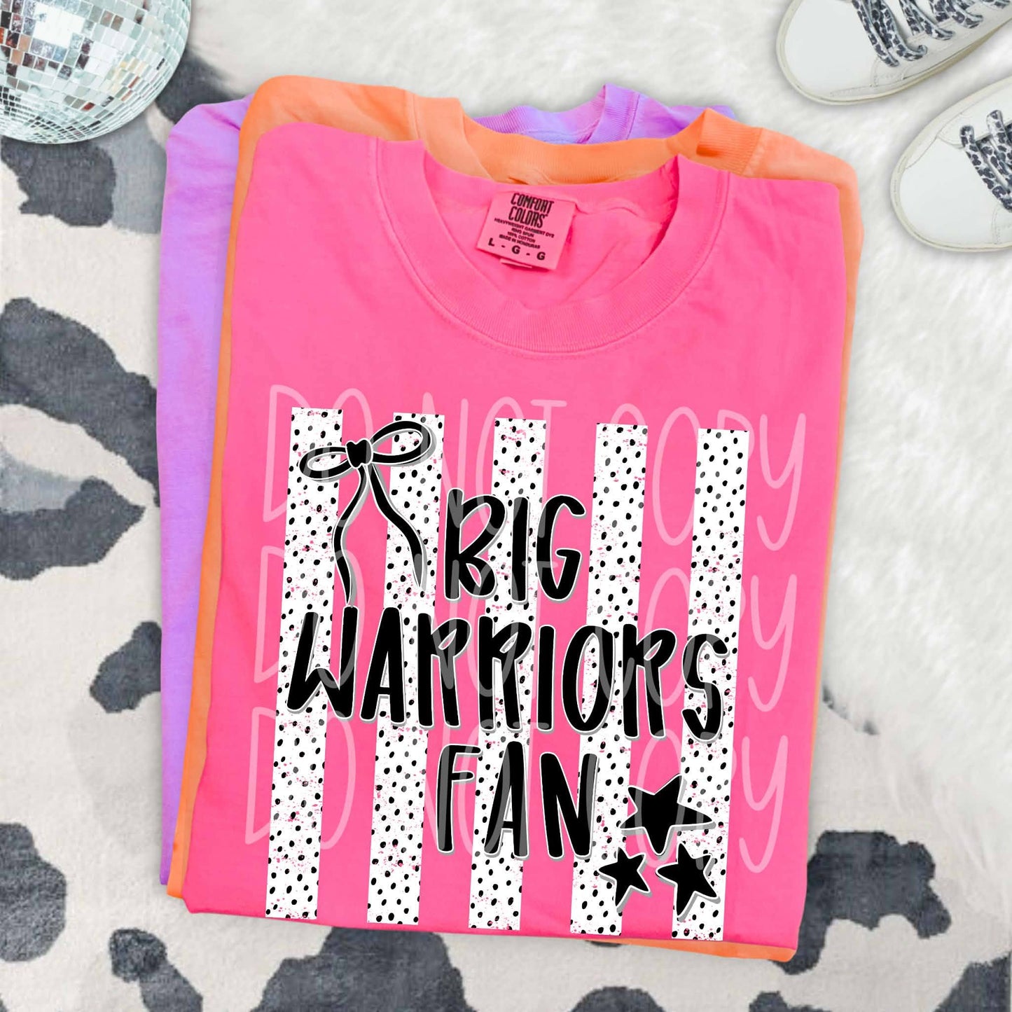 Dalmatian Dot Stripe Big Warriors Fan