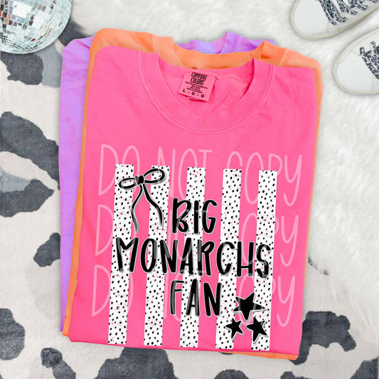 Dalmatian Dot Stripe Big Monarchs Fan