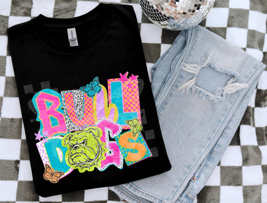 Retro Bulldogs Mascot