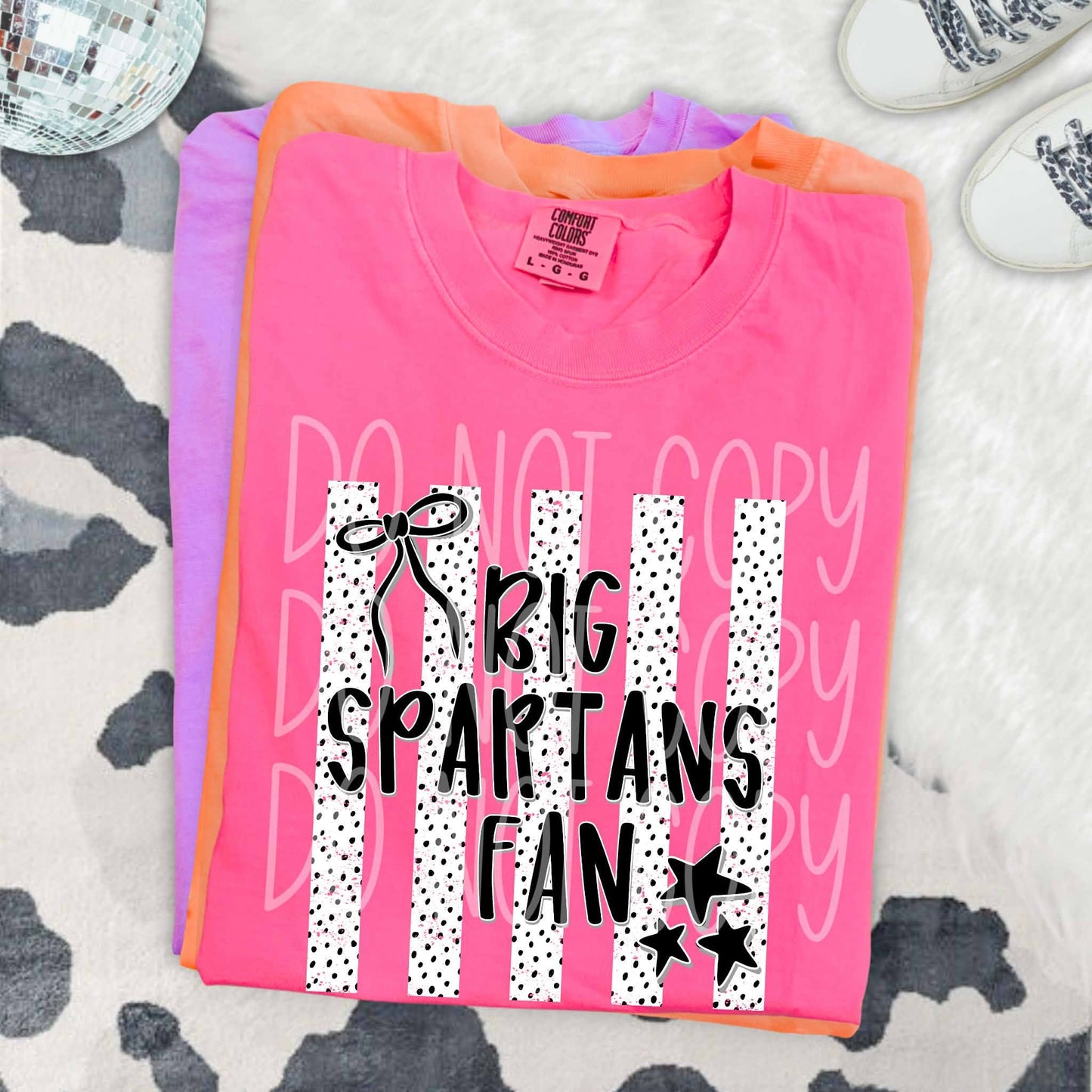 Dalmatian Dot Stripe Big Spartans Fan