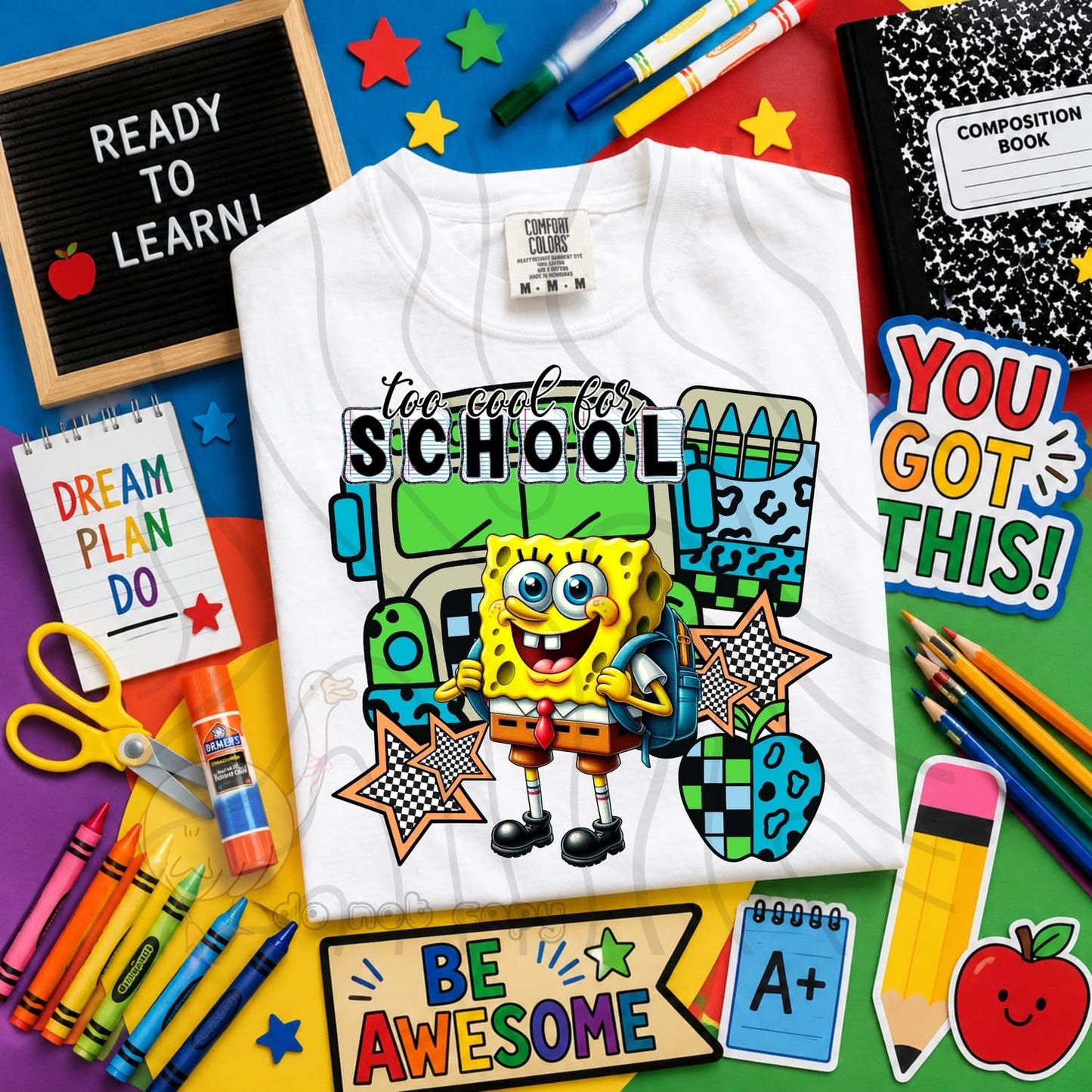 TOO COOL FOR SCHOOL - CHARACTER BUNDLE - FIRST DAY OF SCHOOL - BACK TO SCHOOL