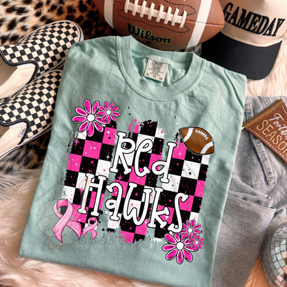 PINK CHECKERED MASCOTS SCHOOL SPIRIT