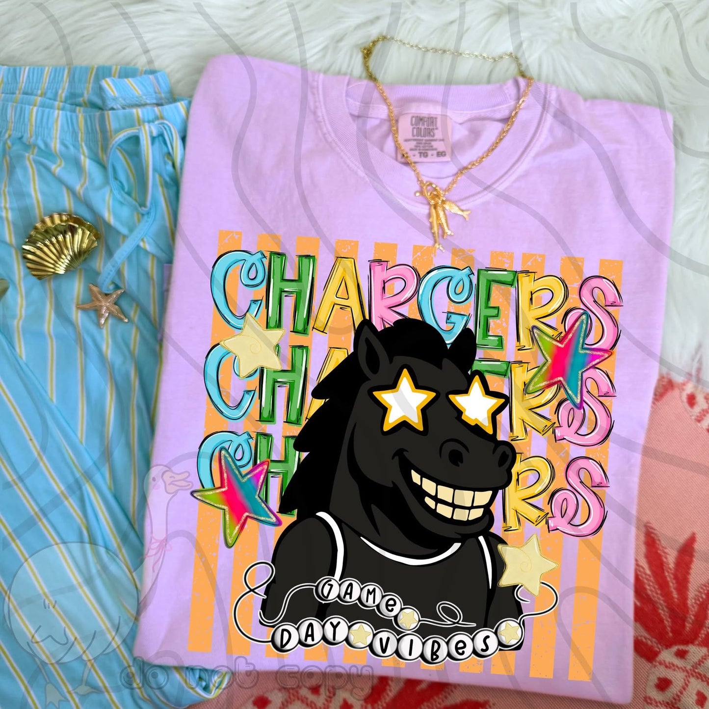 GAME DAY VIBES STRIPED MASCOT