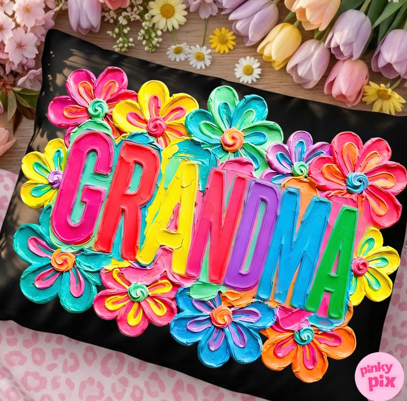 Mom Granny Mamaw Grammy Grandma Bright Floral