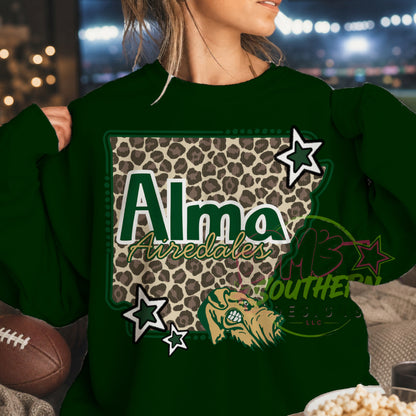 ALMA AIREDALES ARKANSAS LEOPARD